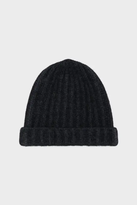 Maison Margiela Black Felted Wool Beanie Hat Black online