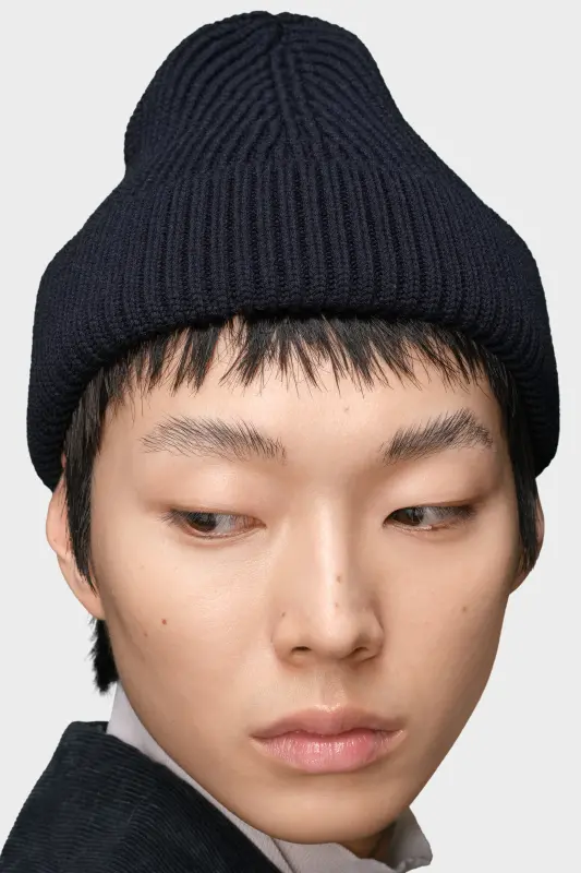 Maison Margiela Four-stitches beanie Navy Blue online