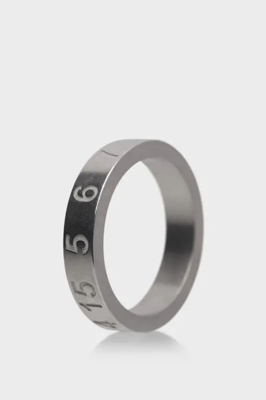 Maison Margiela Golden Ring: Numerical Ring Silver online