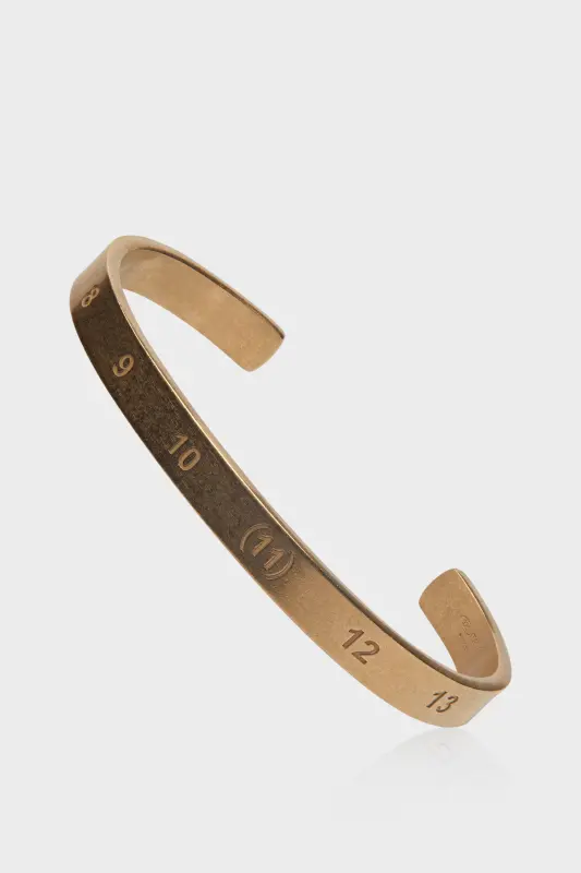 Maison Margiela Numerical Cuff Bracelet Yellow Gold Plating Burattato online