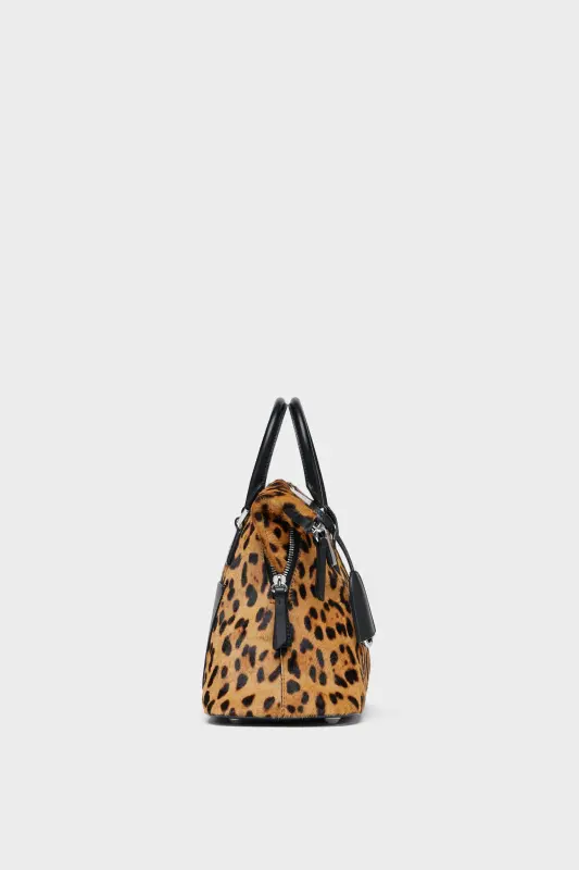 Maison Margiela Black Leather 5AC Crossbody Bag Loved To Death Mini Leopard and black online