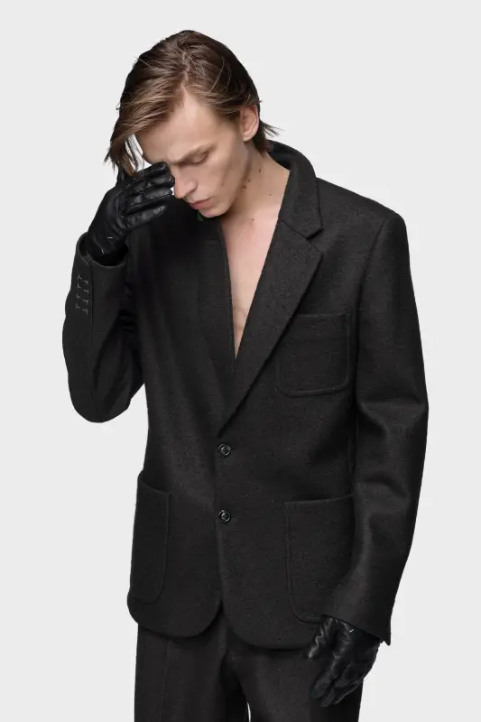 Maison Margiela Felted wool jacket Black online