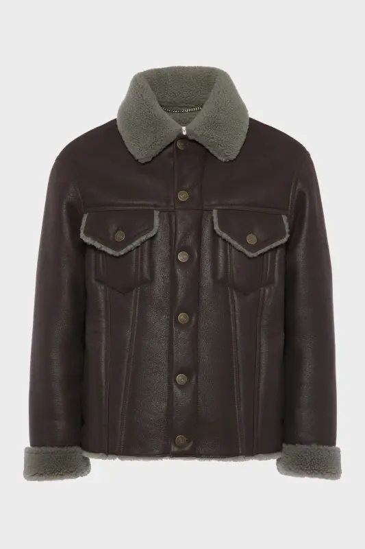 Maison Margiela SHEARLING JACKET Brown online