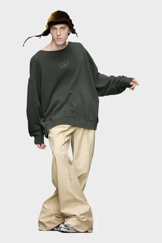 Maison Margiela Stamp logo sweatshirt Black online