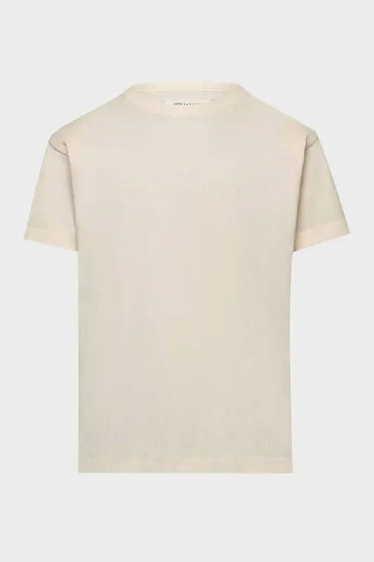 Maison Margiela Beige Oversized Reverse Logo T-Shirt White online