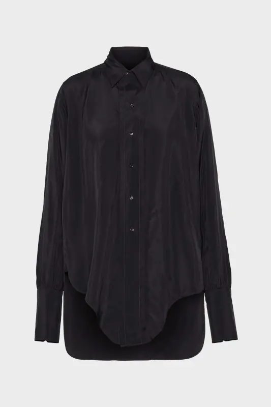 Maison Margiela Dropped hem shirt Black online