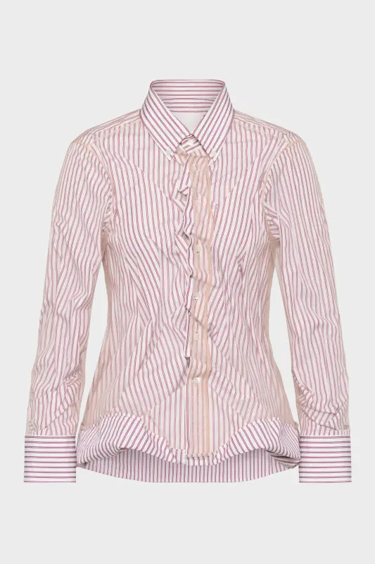 Maison Margiela Layered tulle shirt Silver online