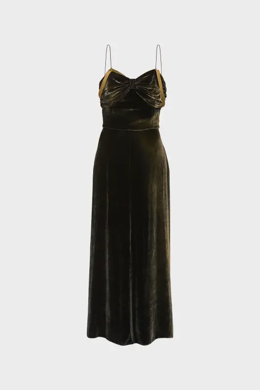 Maison Margiela Silk maxi dress Black online