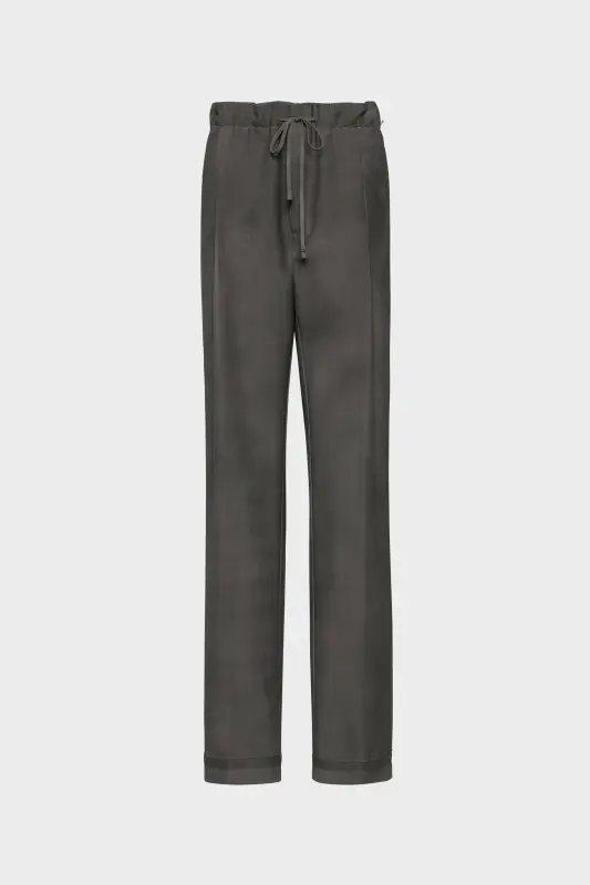 Maison Margiela Wool Mohair Trousers Dark taupe online