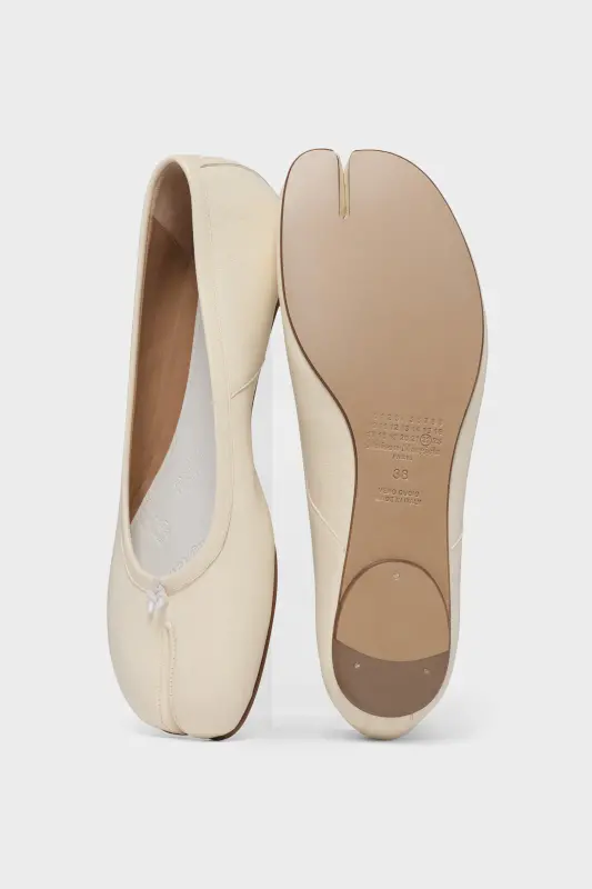 Maison Margiela Tabi Ballet Flats White White online