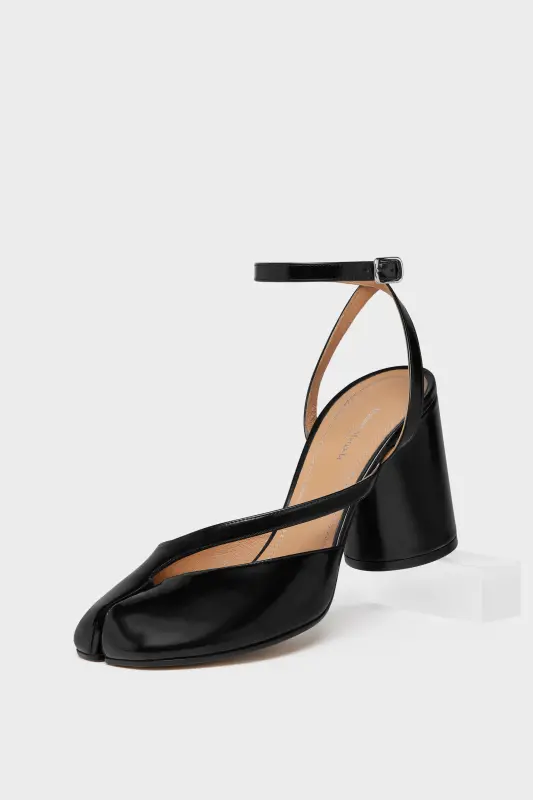 Maison Margiela Womens Black Leather Tabi Pump Sandals Black online