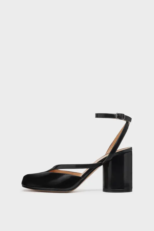 Maison Margiela Womens Black Leather Tabi Pump Sandals Black online