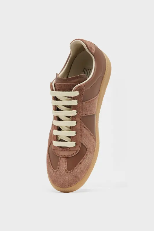Maison Margiela Womens Brown Leather Replica Sneakers Brown online